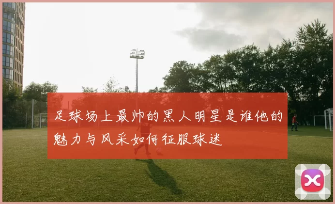 足球场上最帅的黑人明星是谁他的魅力与风采如何征服球迷